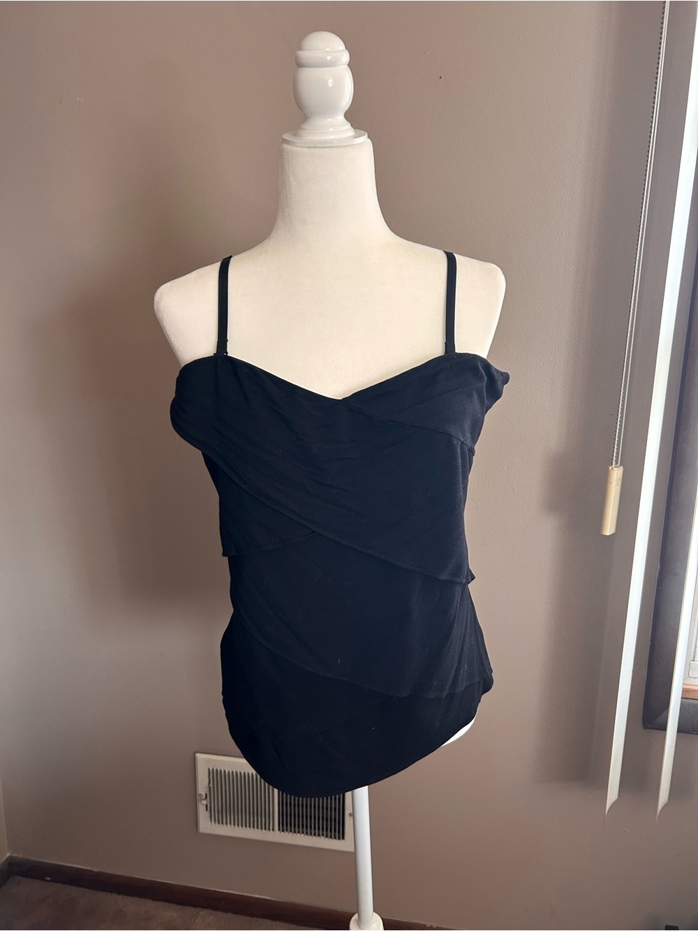 White House Black Market Elegant Black Strapless Top